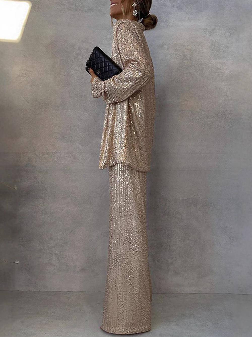 Van Laar | Vrouwen Glamoureuze Pailletten Jumpsuit
