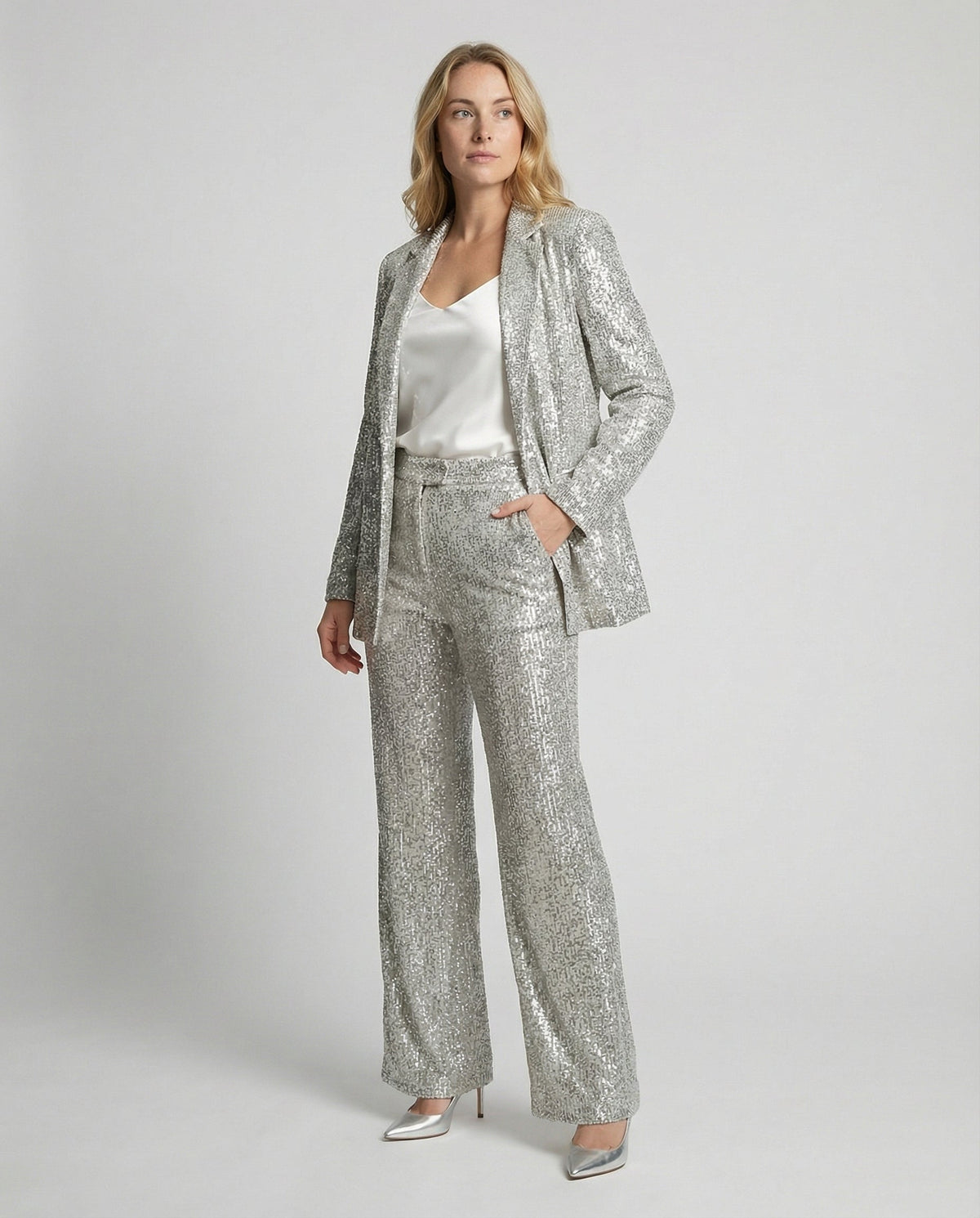 Van Laar | Vrouwen Glamoureuze Pailletten Jumpsuit