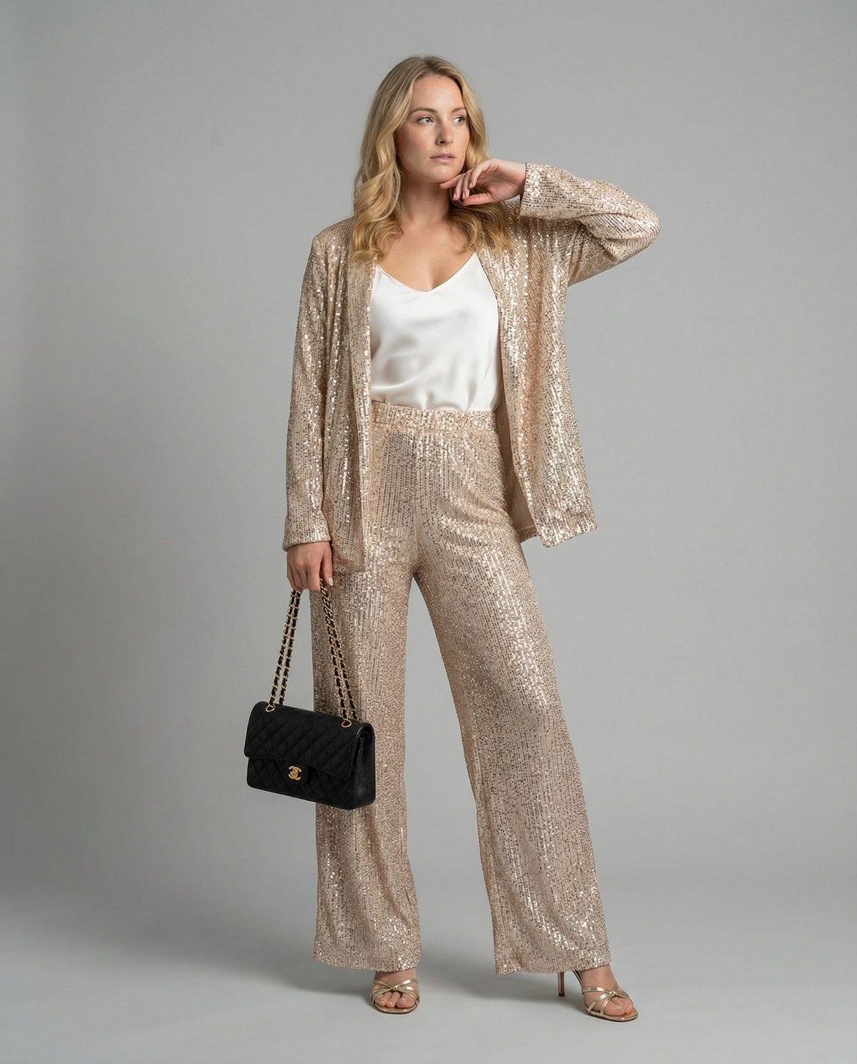 Van Laar | Vrouwen Glamoureuze Pailletten Jumpsuit