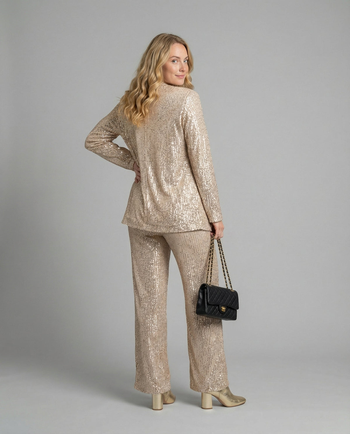 Van Laar | Vrouwen Glamoureuze Pailletten Jumpsuit