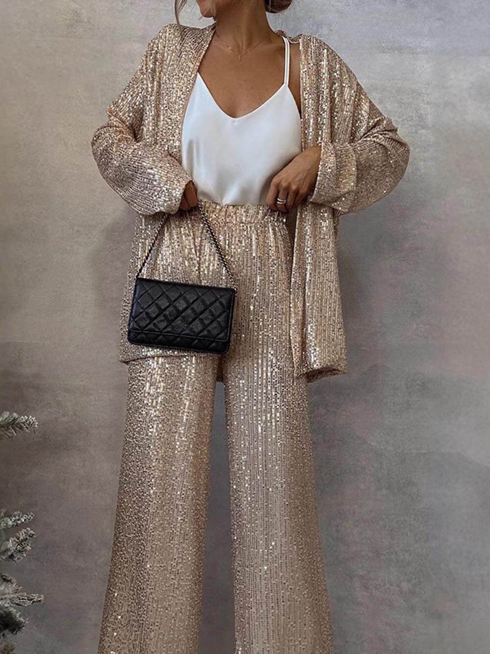 Van Laar | Vrouwen Glamoureuze Pailletten Jumpsuit