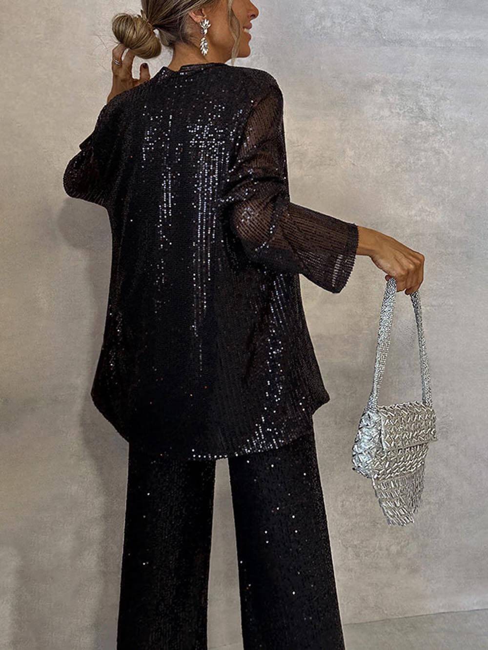 Van Laar | Vrouwen Glamoureuze Pailletten Jumpsuit