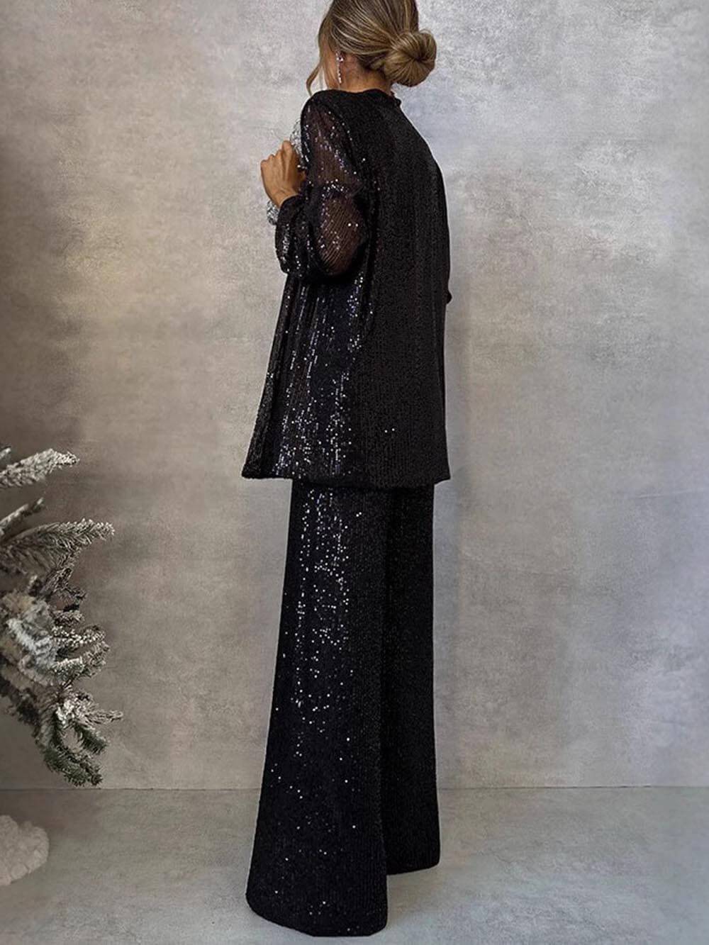 Van Laar | Vrouwen Glamoureuze Pailletten Jumpsuit