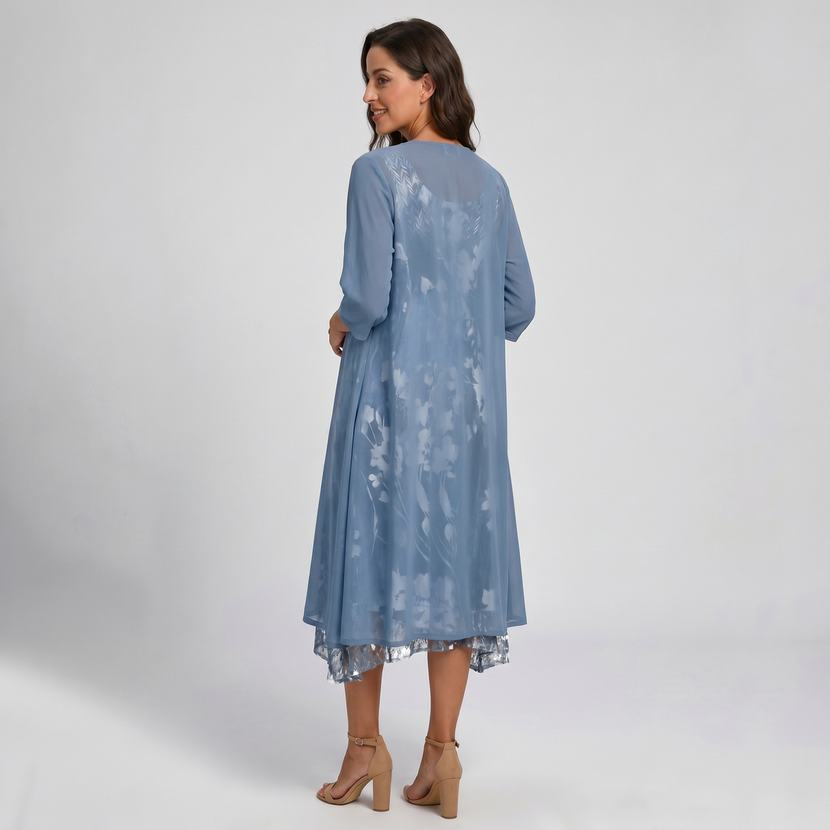 GELAAGD MIDI-JURK VOOR VROUWEN